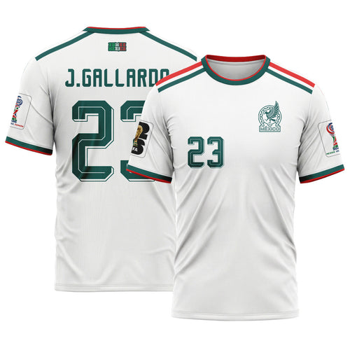 Jes?s Gallardo 23 AOP T-Shirt 2026 World Cup Mexico Away