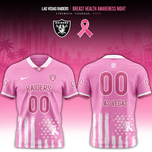 Las Vegas Raiders 2026 x Breast Health Awareness Night Limited Edition Football Jersey