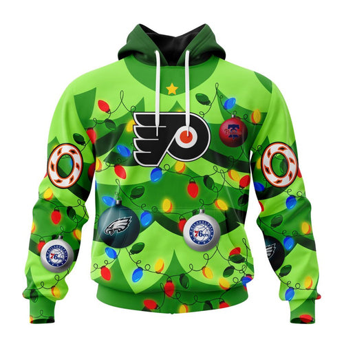 NHL Philadelphia Flyers Specialized Christmass Tree Color And City’s Sport Teams Hoodie, T Shirt