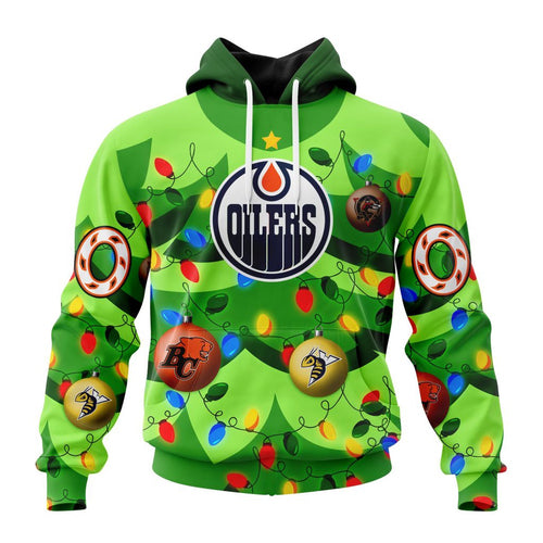 NHL Edmonton Oilers Specialized Christmass Tree Color And City’s Sport Teams Hoodie, T Shirt