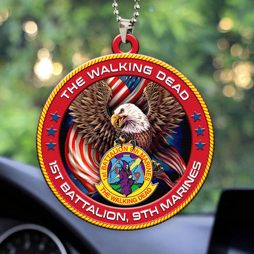 1st Battalion, 9th Marines Custom Shape 2-sided Acrylic Car Ornament โ HOATT13249