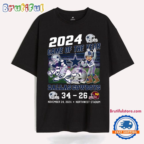 2024 Game Of The Year Cowboys 34 26 Washington Commanders T Shirt