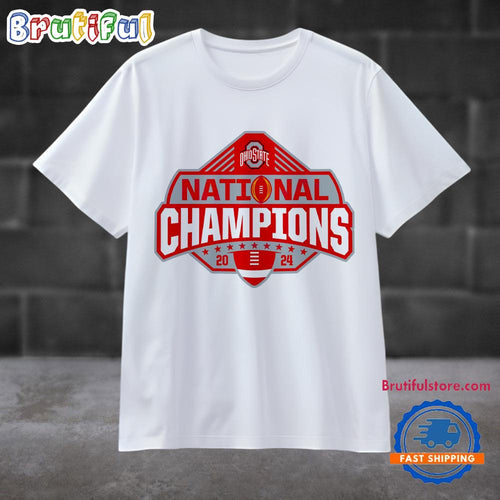 2024 Ohio State Buckeyes National Champions Logo T Shirt