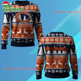 Nfl 2025 Bears Reindeer Football Christmas Ugly Sweater