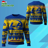 Nfl 2025 Christmas La Rams Festive Reindeer Tree Ugly Sweater