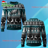 Nfl 2025 Eagles Reindeer Football Christmas Ugly Sweater