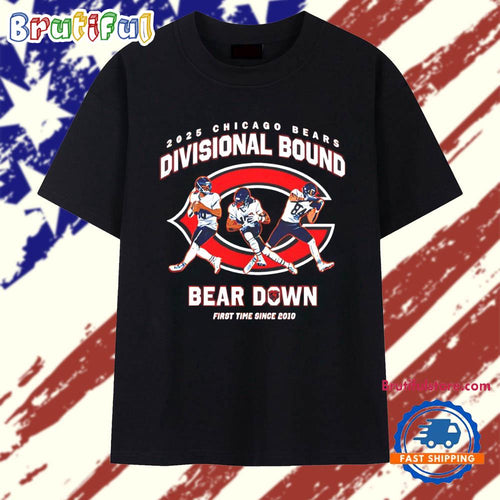 2025 Chicago Bears Divisional Bound Divisional Bound First time since 2010 T Shirt