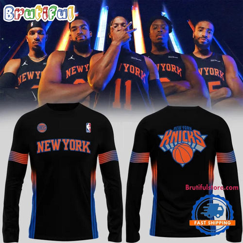 2025 New York Knicks Statement Edition Long Sleeve Shirt