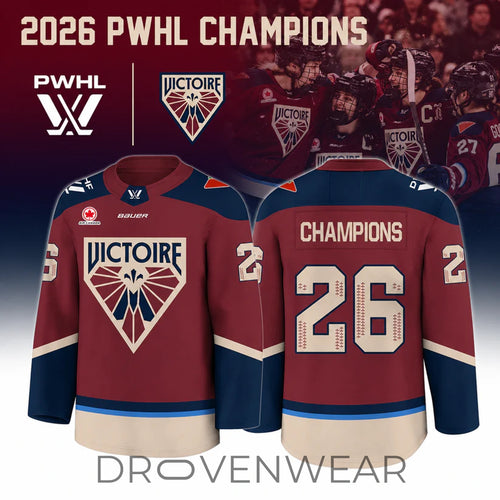 2026 PWHL Champion Victoire de Montréal Commemorative Hockey Jersey Limited Drop