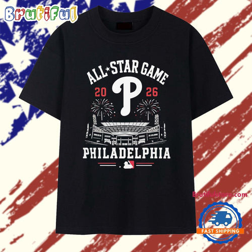 2026 All Star Game Philadelphia Phillies MLB Stadium Fireworks T Shirt