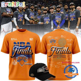 2026 Exclusive New York Knicks Eastern Conference Champions Locker Room Team Signatures Orange T Shirt