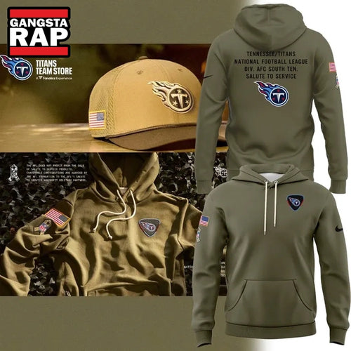 2026 Tennessee Titans Special Edition Salute To Service Hoodie T-Shirt