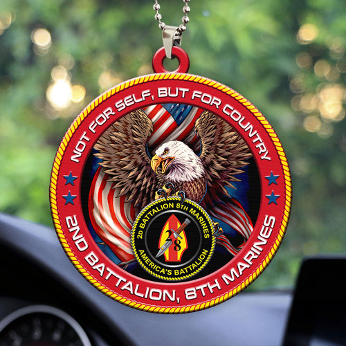 2nd Battalion, 8th Marines Custom Shape 2-sided Acrylic Car Ornament โ HOATT13257