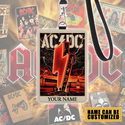 Personalized AC/DC ID Badge Holder – TMTHU499