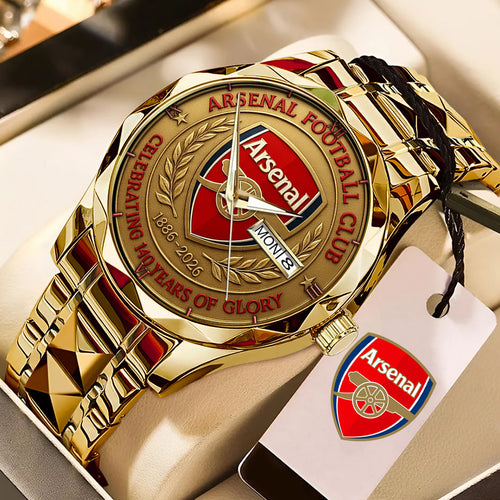 Arsenal FC 140th Anniversary Alloy Luxury Quartz Watch – TMTHU1767