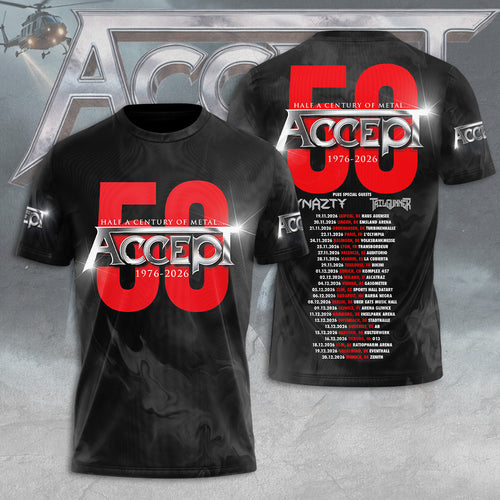 Accept 50th Anniversary Tour 2026 3D Apparel – TANTN22807
