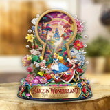Alice in Wonderland 75th Anniversary Custom Shape Acrylic Plaque – TMTHU6777