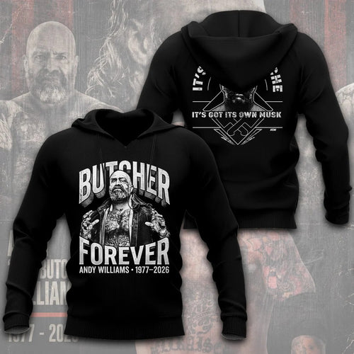 Andy 'The Butcher' Williams 3D Apparel – TANTN25365