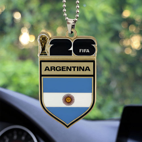 Argentina National Football Team 2026 World Cup Custom shape 2-sided Acrylic Car Ornament โ TANTN20835