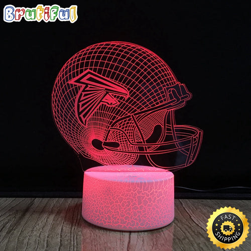 Atlanta Falcons Night Light 3D Illusion LED Lamp For Fans
