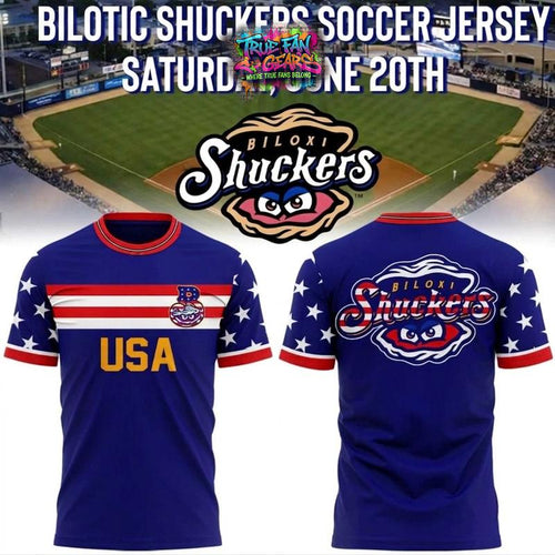 Biloxi Shuckers Soccer Jersey Night Celebrate 2026 Tee Shirt