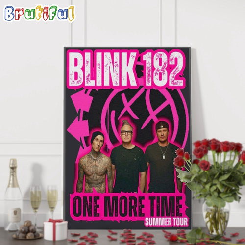 Blink 182 One More Time Summer Tour 2024 Wall Art Poster Canvas