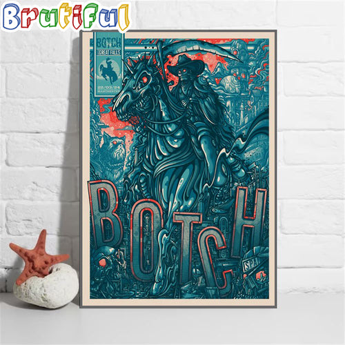 Botch Manchester New Century Hall 22 March 2024 Wall Art Poster Canvas