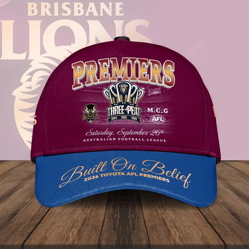 Brisbane Lions 2026 AFL Premiers Classic Cap – HOATT21338