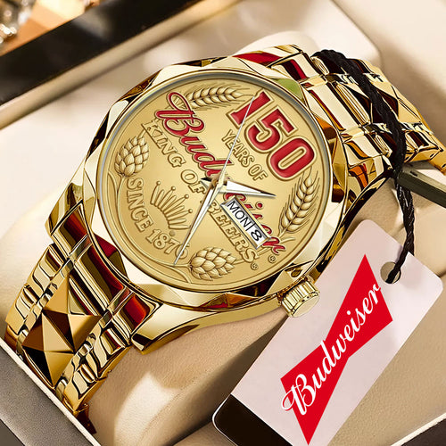 Budweiser 150th Annieversary Alloy Luxury Quartz Watch – GNE5259