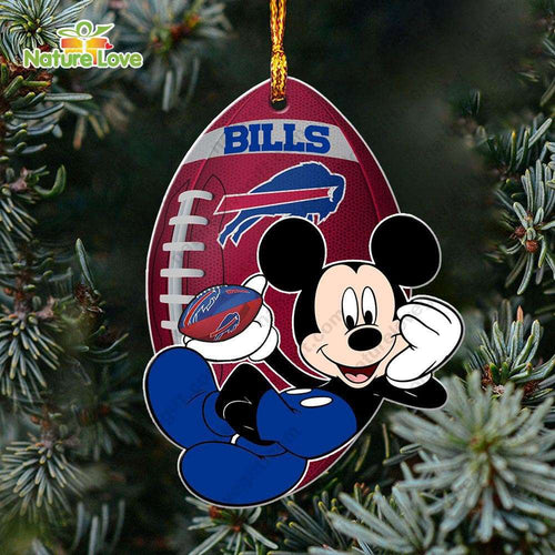 Buffalo Bills Mickey Mouse Ornament Disney Christmas Decorations