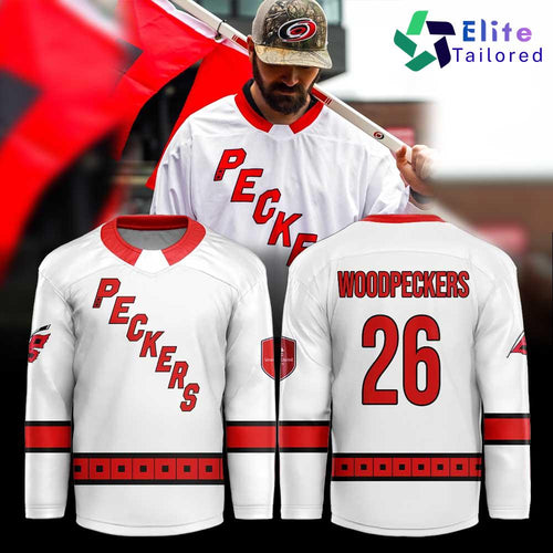 Carolina Hurricanes x Fayetteville Woodpeckers Crossover Hockey Jersey