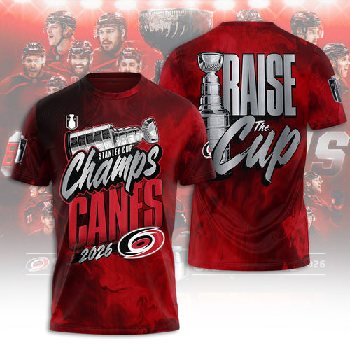 Carolina Hurricanes Stanley Cup Champions 2026 3D Apparel – TANTN23658