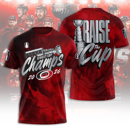 Carolina Hurricanes Stanley Cup Champions 2026 3D Apparel – TANTN23685