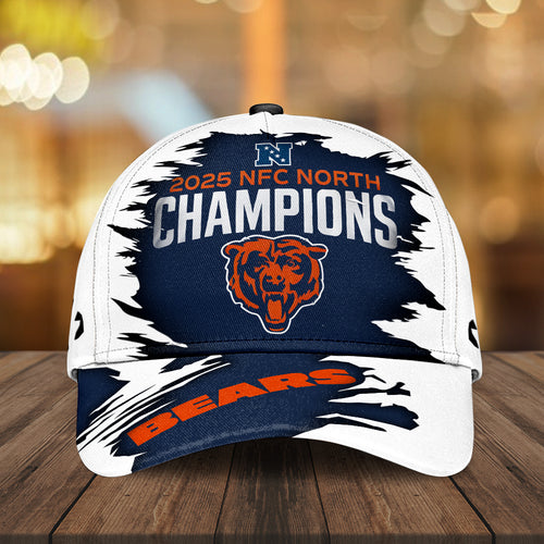 Chicago Bears 2025 NFC North Champions Classic Cap – MAITM14369