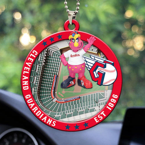 Cleveland Guardians Custom shape 2-sided Acrylic Car Ornament – HOATT13039