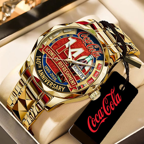 Coca-Cola 140th Anniversary 2026 Alloy Luxury Quartz Watch – TANTN20905
