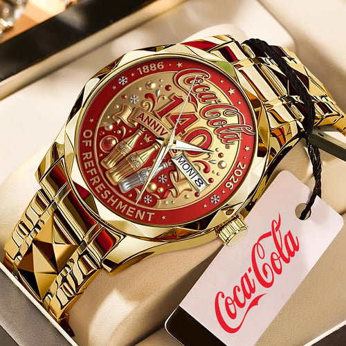 Coca-Cola 140th Anniversary Alloy Luxury Quartz Watch – TMTHU4255