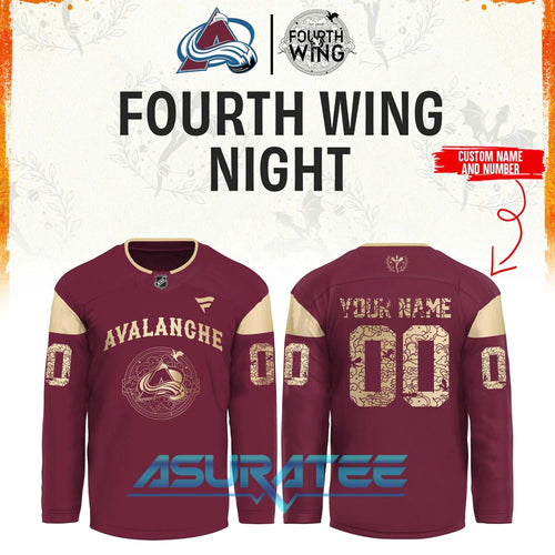 Colorado Avalanche x Fourth Wing Night 2026 Hockey Jersey