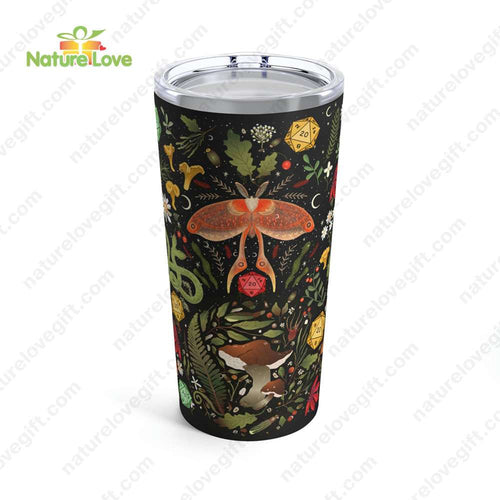 DND Druid Cottagecore Mushroom Tumbler DnD Dungeons and Dragons Gift