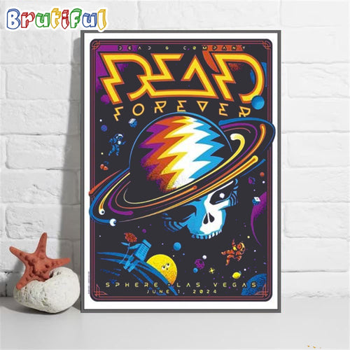 Dead And Company Sphere Las Vegas June 2024 Tour Wall Art Poster Canvas