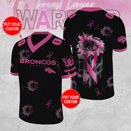 Personalized Denver Broncos x Breast Cancer Awareness 3D Football Jersey – MAITM12844