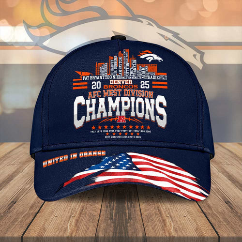 Denver Broncos 2025 AFC West Champions Classic Cap – HOATT15405