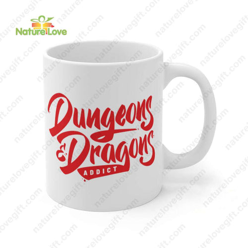DnD Addict Mug DnD Dungeons and Dragons Gift