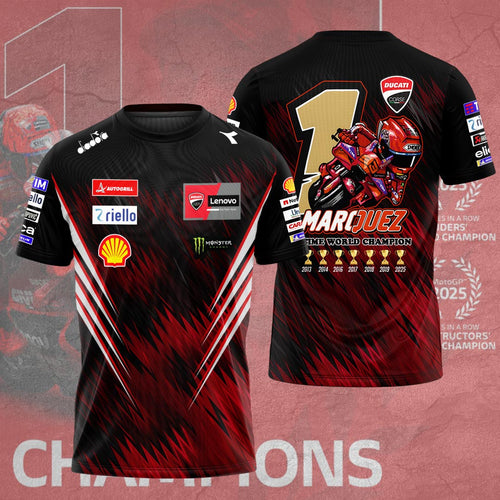 Ducati Lenovo Team x Marc Márquez 2025 World Champion 3D Apparel – HOATT13562
