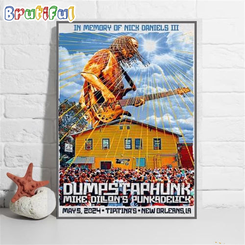 Dumpstaphunk The Tipitina’s New Orleans La May 2024 Wall Art Poster Canvas