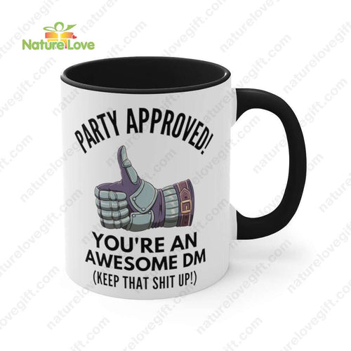 Party Approved Dungeon Master Mug DnD Dungeons and Dragons Gift