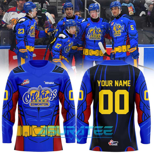 Edmonton Oil Kings x Superhero 2026 Special Hockey Jersey