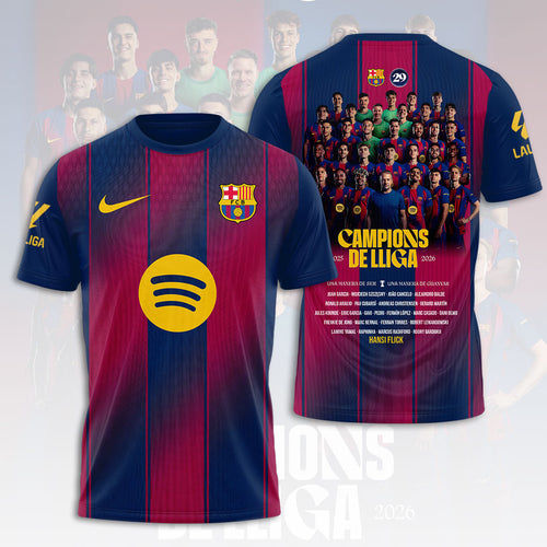 FC Barcelona La Liga 25/26 Champions 3D Apparel – HOATT17871