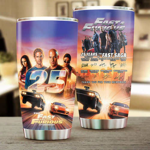 Fast & Furious 25th Anniversary Tumbler Cup – TANTN24779
