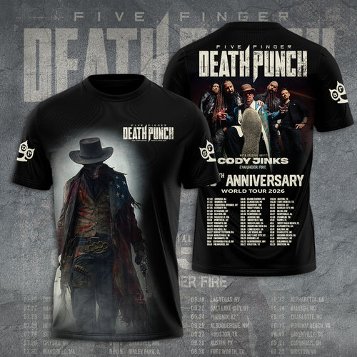 Five Finger Death Punch Tour 2026 3D Apparel – GNE4853